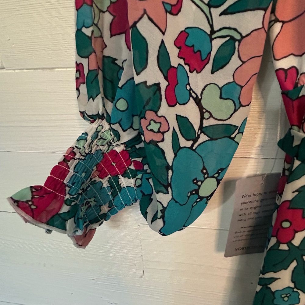 NWT Charles Henry Floral off shoulder maxi dress. Womens size medium. - Picture 8 of 8